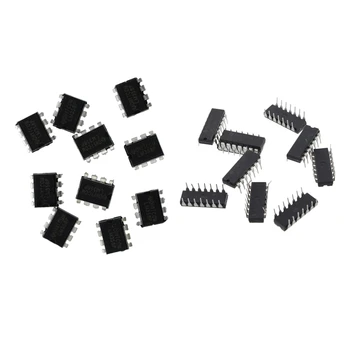 

10 x LM324N Low Power Quad DIP-14 Operational Amplifier. & 10x LM358N Low Power 8-Pin Dual Operational Amplifier