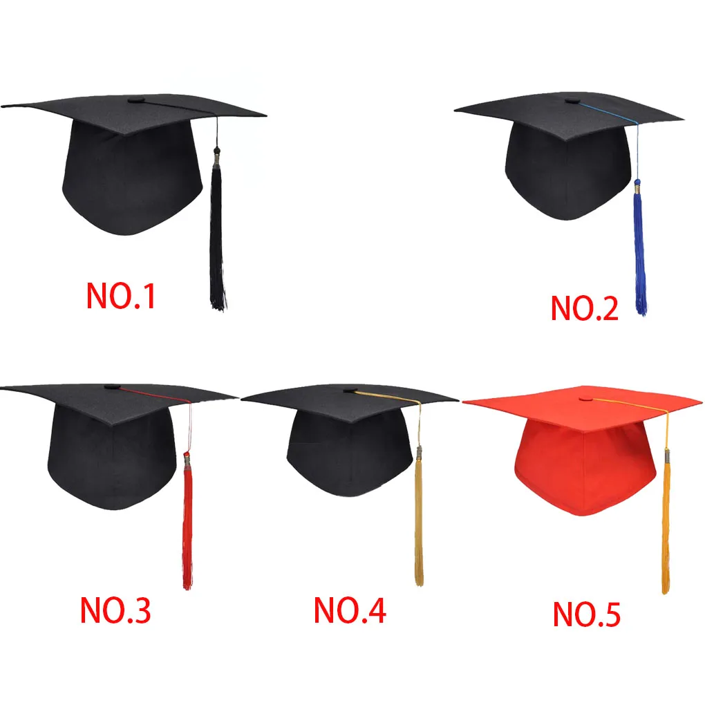 Фантастическая школьная выпускная вечерние шапка с кисточками Mortarboard университетский магистр-Доктор, академическая шапка