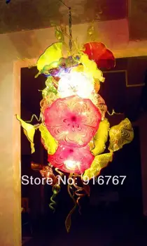 

LR417-Free Shipping 2014 Pop New Style Art Glass Plate Chandelier