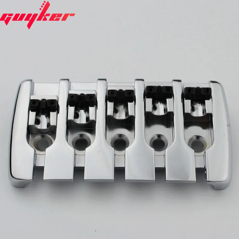 

Chrome 5 String Chunky Electric JZ /Precision Bass Guitar Bridge - BB002