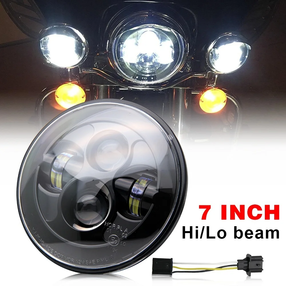 COLIGHT 7 круглые светодиодные фары Hi/Lo 50 Вт 12 В Авто габаритные огни для Jeep Wrangler JK TJ