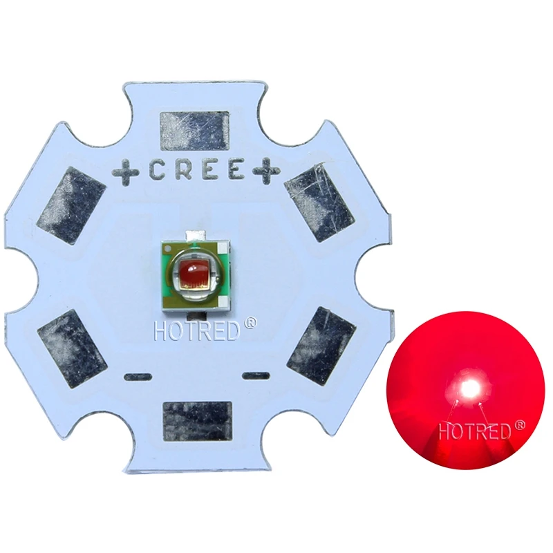 Новинка 1 шт. 3 Вт CREE XP E XPE фото темно красный 660 нм светодиодный эмиттер с глубоким