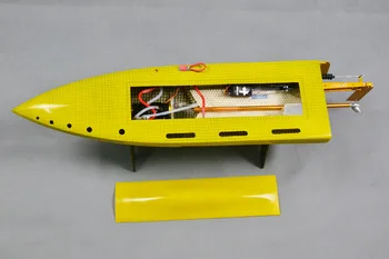 

DT Mono 1-1 E38 Thor Kevlar Epoxy Electric Brushless RC Boat w/ TP 2935 3350KV motor & 80A TENSHOCK ESC, CNC Metal Prop.