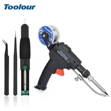 Toolour EU/US 60 Вт автоматическая отправка оловянного пистолета ручной внутренний нагрев паяльника паяльная станция распайки насоса сварочный инструмент