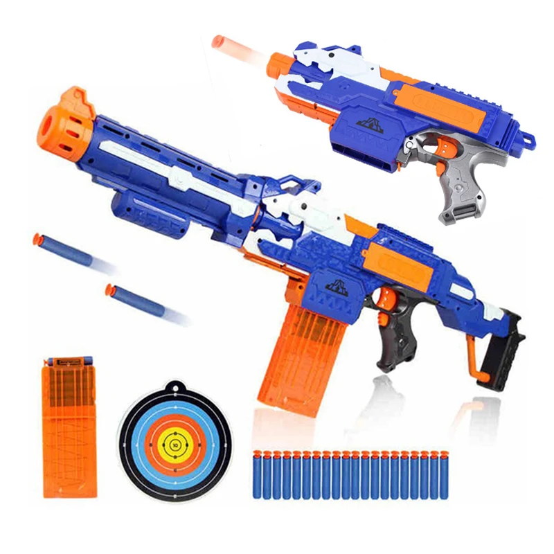 

Electronic Submachine Gun Toy Suit for NERF Soft Bullet Gun Rival Elite Series Outdoor Fun & Sports Toy Gift for Kids Boys
