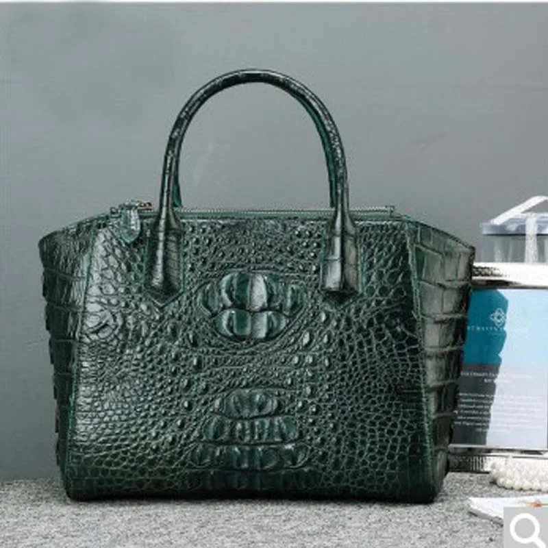 

Gusheng Thai new alligator leather handbag leather crocodile single shoulder bag messenger bag leisure women handbag