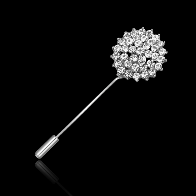New Cute Simulated Pearl Rhinestone Brooch Pins For Women Korean Flower Ball Piercing Collar Lapel Pin Lady Jewelry Gifts