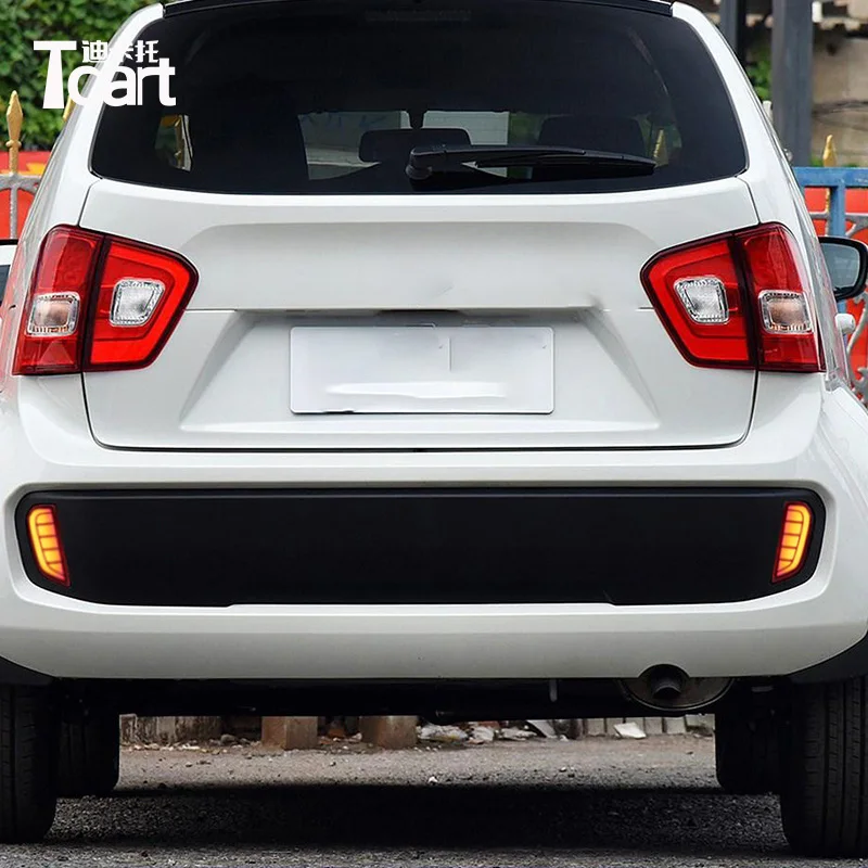 Tcart для Suzuki Ignis 2016 2018 2019 светодиодные задние тормозные огни бампер отражатели