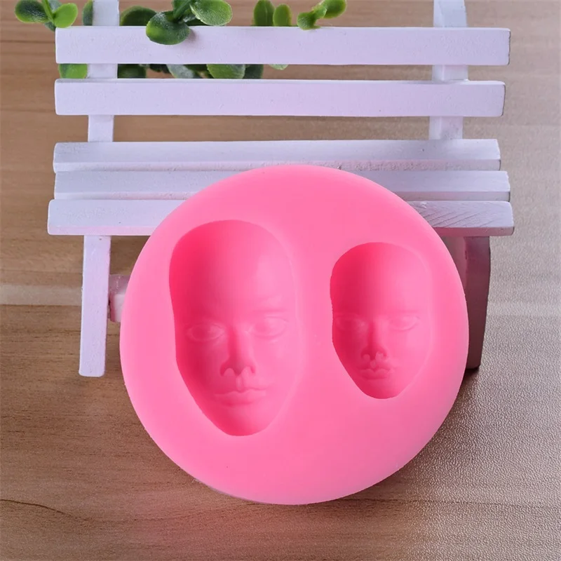 3D яркие человеческие маленькие большие маски для лица в форме лица силиконовые формы помадка декорирование тортов Сахар ремесло Gumpaste DIY инструмент