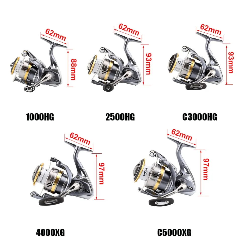 Спиннинговая катушка Shimano ULTEGRA FB 100% 1000 C3000 2500 5 + 1 шарикоподшипник X Ship для морской