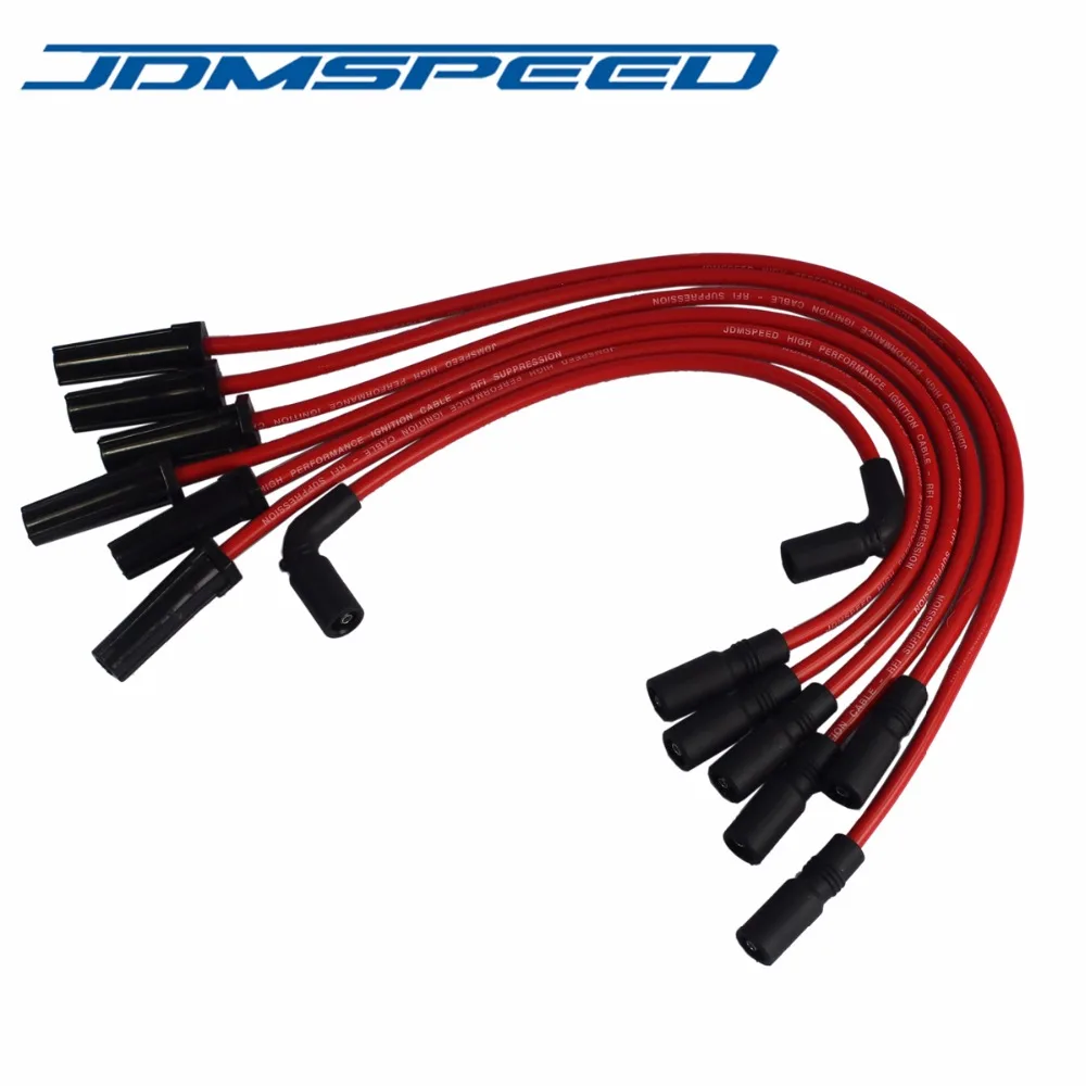

Free Shipping-JDMSPEED SILICONE SPARK PLUG WIRES FIT FOR CHEVROLET SILVERADO 1500 SIERRA 1500 1999-2007 4.3L