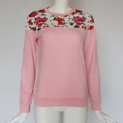 Для женщин джемпер осень 2019 г. обувь для девочек печати свитер с капюшоном повседневное футболки с окантовкой sudaderas mujer XXL пуловер длинными