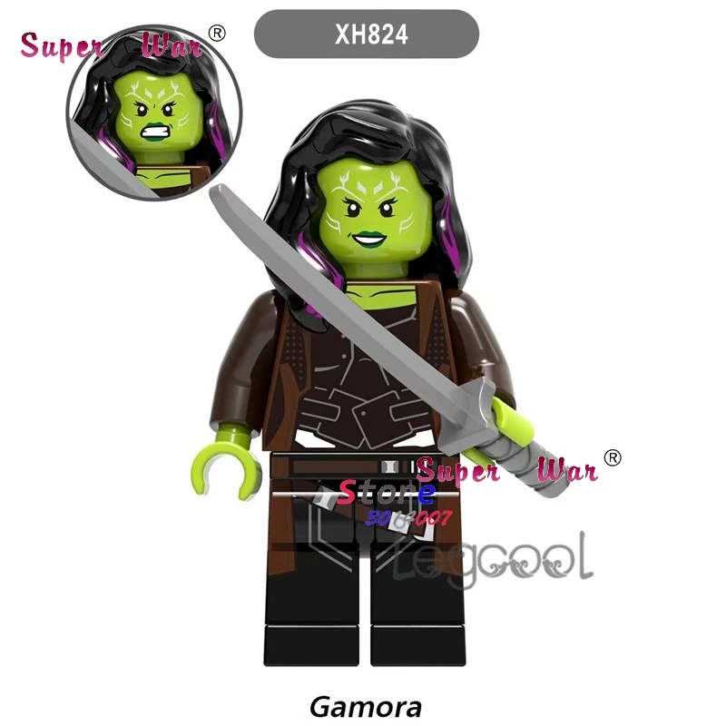 

1PCS model building blocks action figures starwars superheroes Gamora Marvel Infinity War Avengers 3 diy toys for children gift