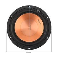 AIYIMA Audio 6.5 inch 4 8 Ohm 100W Midrange Bass Woofer Speaker  Aluminum Ceramic HIFI Bookself Loudspeaker DIY Home Theater 1PC - Image 3