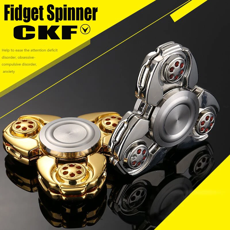 

Russian CKF Alloy Triangle Gyro Fidget spinner metal EDC Hand Finger spinner For Autism/ADHD Anxiety Stress Relieve Toys Gift