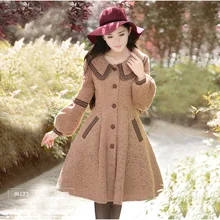 Новинка, зимнее женское Оригинальное элегантное приталенное шерстяное пальто с отложным воротником, однобортное шерстяное пальто