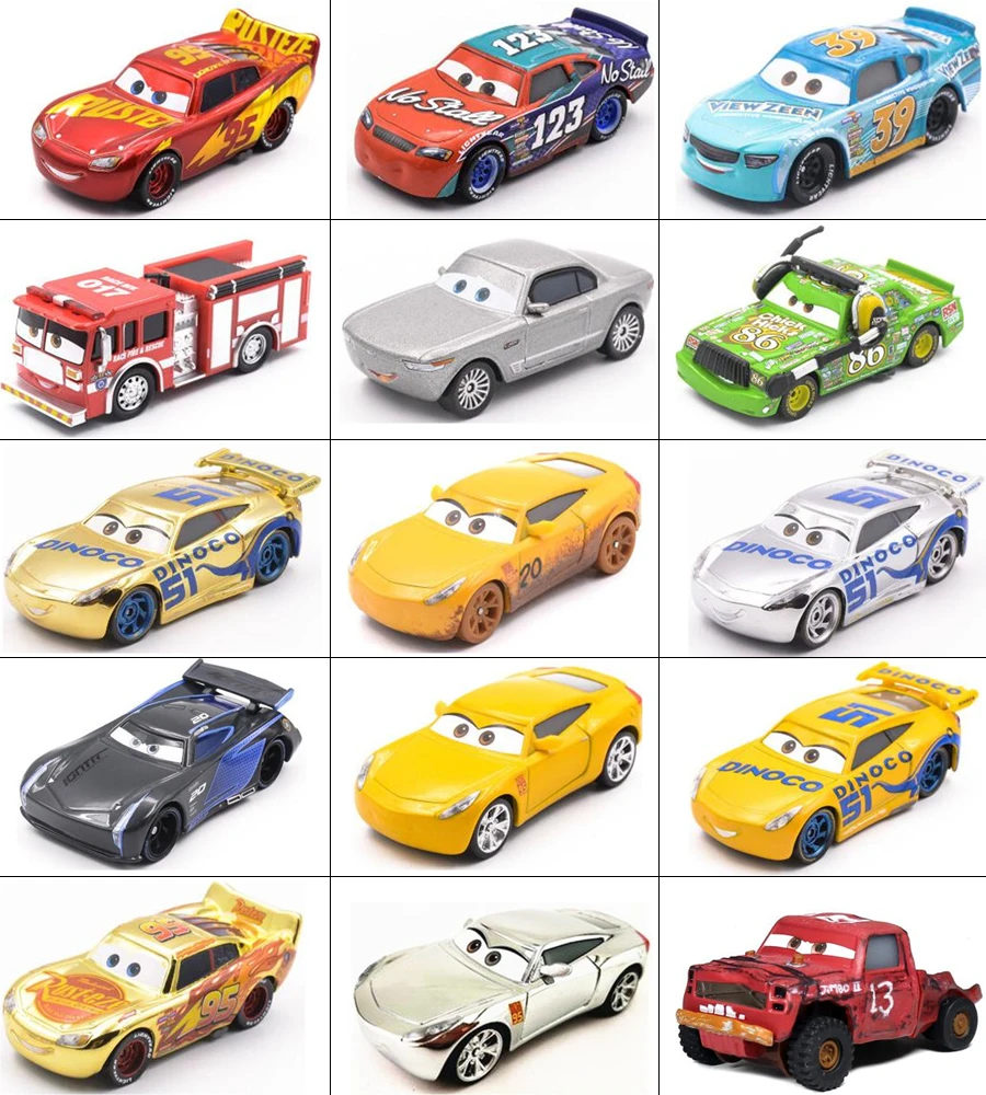 No.163-187 Новый disney Pixar Cars 3 игрушки машинки модели автомобилей игрушки машинка oyuncak araba Металлические Diecast Автомобили Джексон Storm Крус Ramires