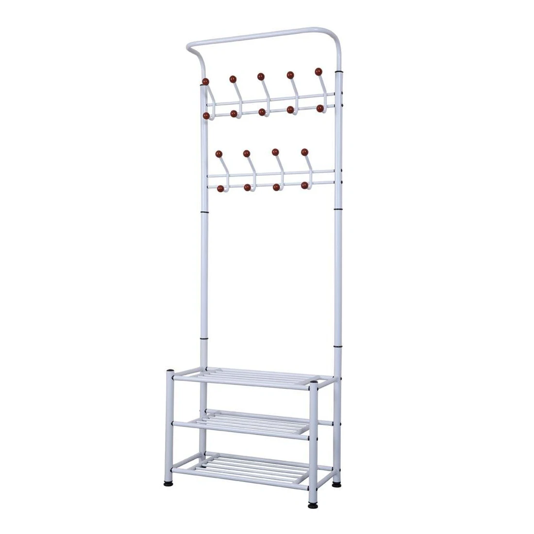 metal coat and shoe rack