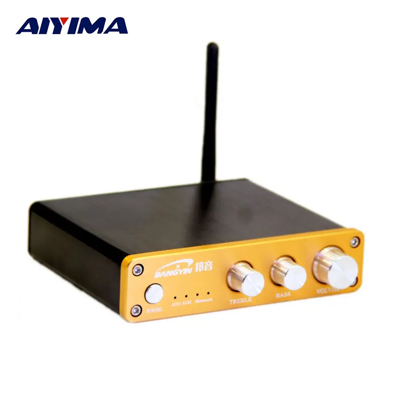 

AIYIMA Amplifiers Audio Board TPA3116D2 Amplificador Fever CSR4.0 Bluetooth Mini Digital 2.0 Amplifier Hifi Computer Desktop Amp