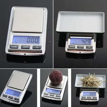 

Kitchen Scales 100g/200g x 0.1g Mini Portable Digital for Pocket Scale Precision Jewelry Electronic Balance Weight Gold Gram