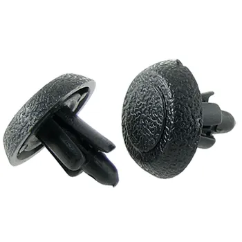 

X Autohaux Car Truck Plastic Parts Black Expanding Screw Rivets 10 Pcs