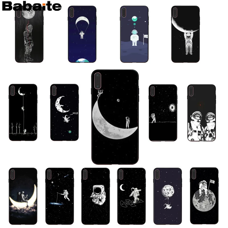 Babaite الفضاء الحب القمر رائد الفضاء الفاخرة فريد تصميم الهاتف غطاء ل أبل فون 8 7 6 6 S زائد X XS ماكس 5 5 S SE XR الهواتف المحمولة Babaite الفضاء الحب القمر رائد الفضاء الفاخرة فريد تصميم الهاتف غطاء ل أبل فون 8 7 6 6 S زائد X XS ماكس 5 5 S SE XR الهواتف المحمولة