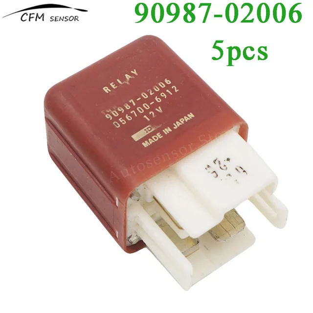 5pcs NEW 90987 02006 MAIN RELAY 12V 4 PINS FOR TOYOTA COROLLA PRIUS