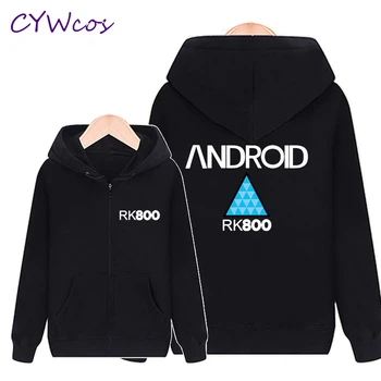 

Detroit: Become Human Game Connor RK800 Cosplay Costume Mem and Women Hoodies Pullover Sweatshirt Coat Jecket Blouse T-shirt