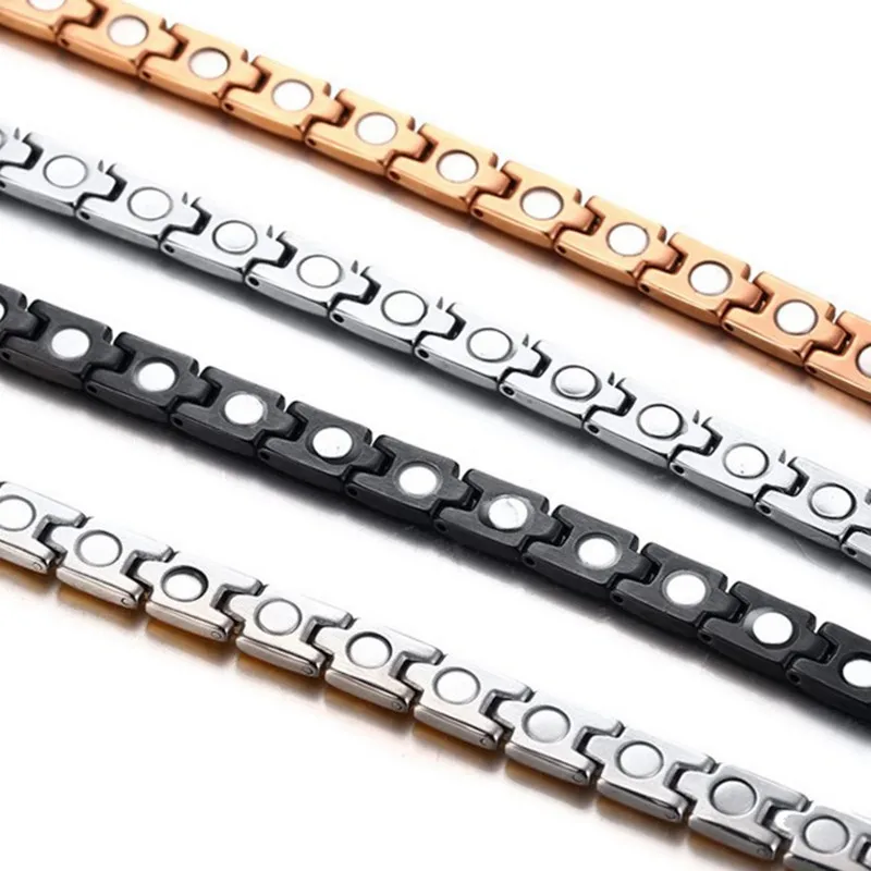 

Magnetic Necklace For Women Men Gold Black Silver Color 316L Stainless Steel Necklace Magnets Jewelry Power Health Unisex Gift