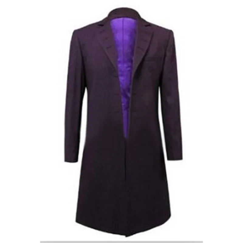 

free shipping Anime Cosplay Costume Doctor Who Twelveth 12th Blue Frock Coat Uniform Game Cos Custom Made Halloween Christmas