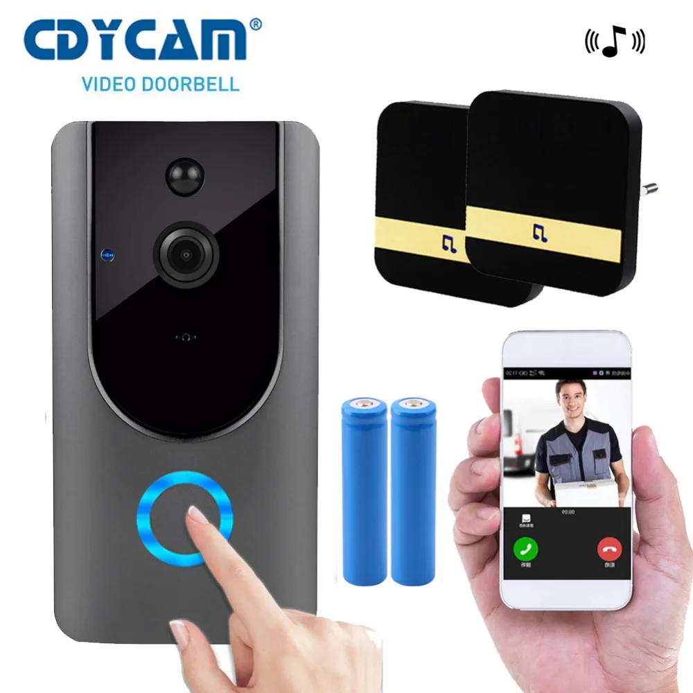 

HD 720P WIFI Visual Doorbell Wireless Intercom Doorbell Camera Motion Detection Night View Video Smart Doorbell Ring