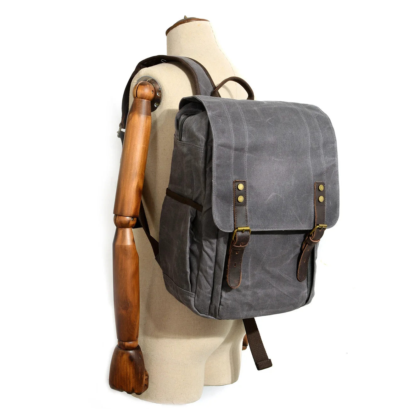 Schule Schwarzes Kamera Unabhängigen Inneren Fotografische Batik Männer armee Rucksack Container Taschen Grau Gewachste Leinwand Tasche grün kakifarbig dunkles Wasserdichte coffee Abnehmbare Mochilas nxqwwf07Z8