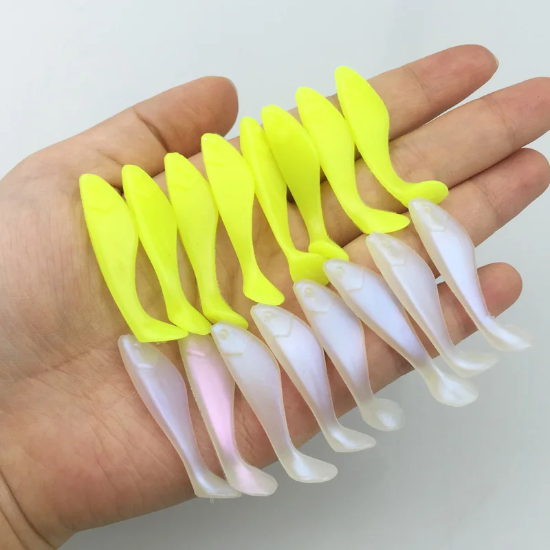 

Fishing Bait 10pc/lot fishing tackle soft bait 2 colors fishing lure Soft lures 0.95g/4cm Fishing bait YE-135