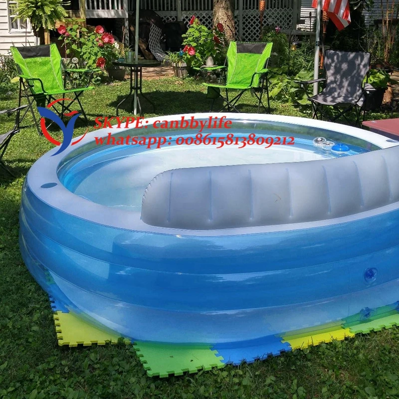 intex pool with bench