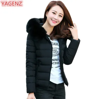 

YAGENZ Winter Womens Clothing Cotton Coat Large Size Womens Cotton Hooded Coat 5XL Middle-aged Mother Fashion Keep Warm Tops 399