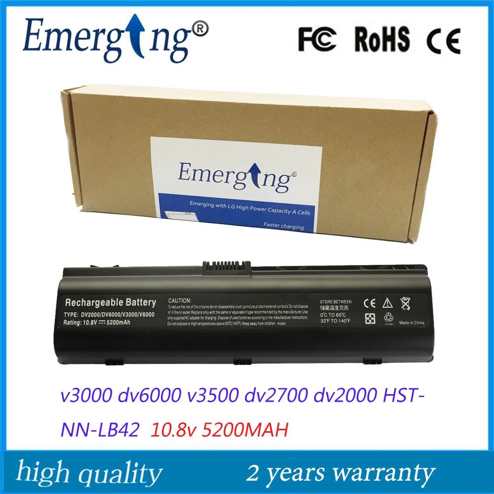 10.8v 5200mah Japanese Cell New Laptop Battery for HP v3000 dv6000