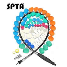 SPTA 78 шт. мини полировальные накладки для автомобиля полировка колеса краски гибкий вал набор товаров для полировки автомобиля дрель полировщик фары