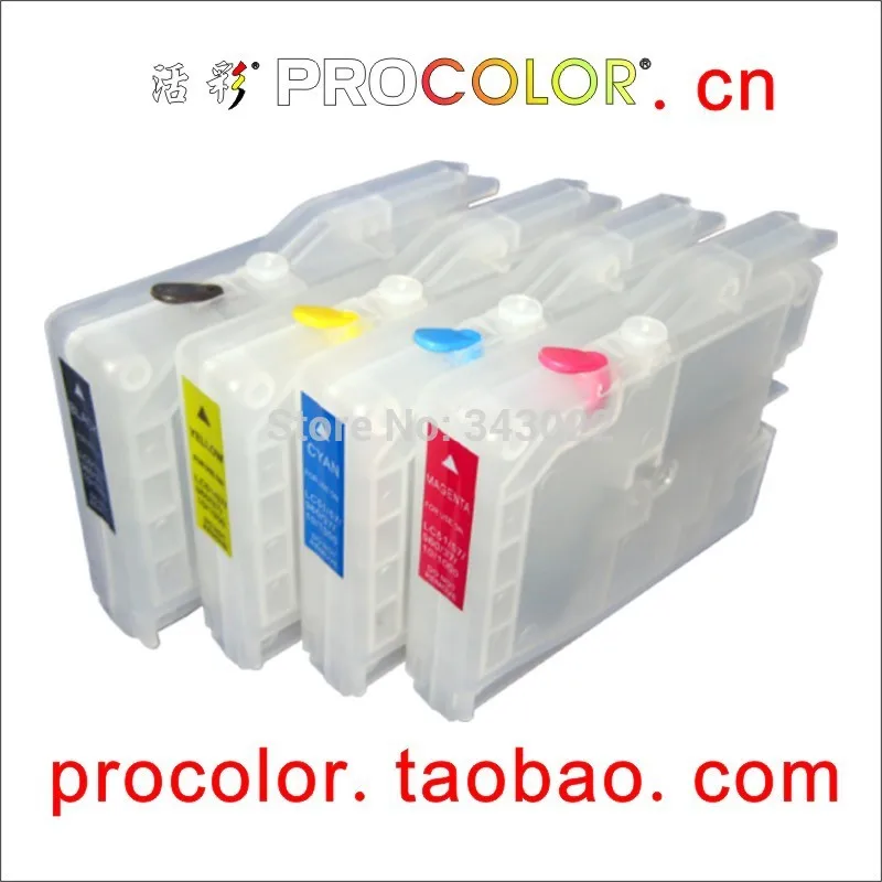 Совместимый чернильный картридж PROCOLOR для brother LC10 LC37 LC51 LC57 LC960 LC970 LC1000 FAX 2480C MFC3360C MFC