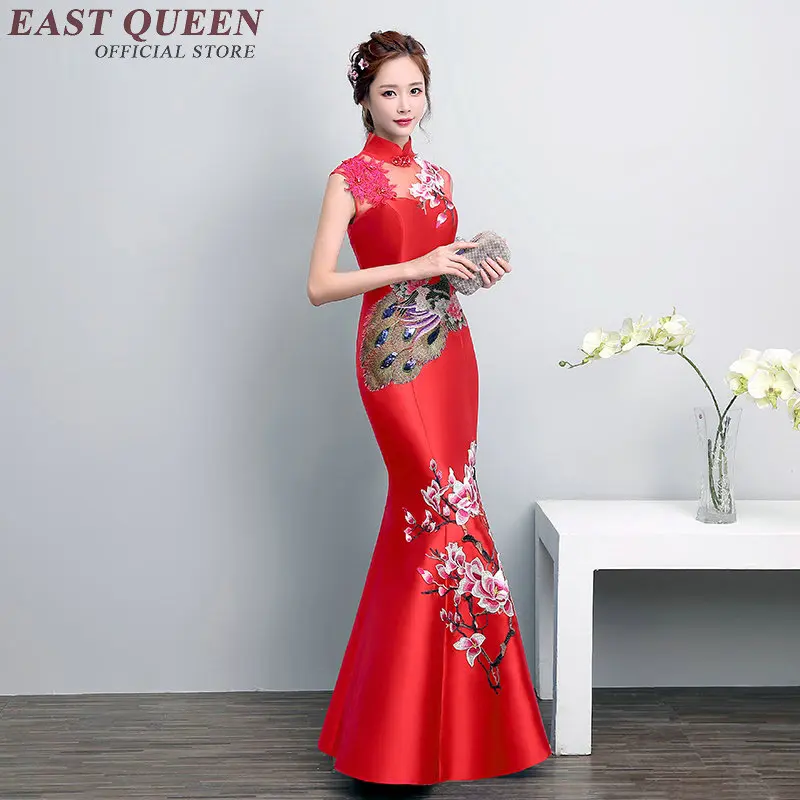 Cheongsam свадебное платье китайское традиционное без рукавов элегантное женское
