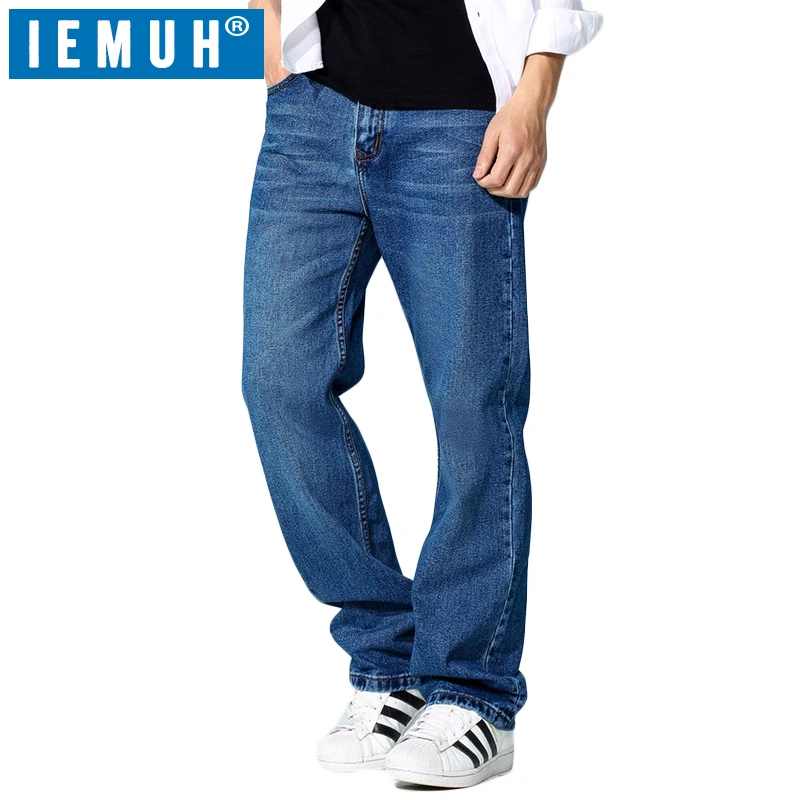 IEMUH Brand 100% Cotton Spring Men Jeans Slight Classic Denim Pants ...