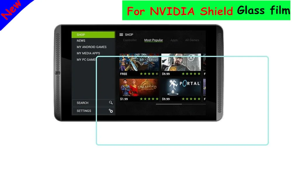 Закаленное Стекло Экран протектор для NVIDIA SHIELD Tablet " Защитная пленка 9 H 0,33 мм 2.5D Премиум ясно Экран гвардии