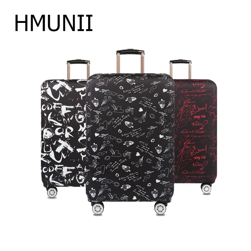 Чехол для чемодана HMUNII с буквенным принтом плотный чехол защитный 18 '' 32''