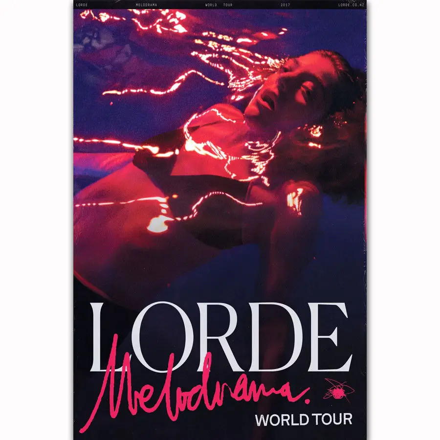 Q1769 постеры и принты Новый Lorde Melodrama World Tour Custom Pop Music Cover художественный постер