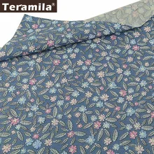 Teramila хлопковая ткань с цветочным узором листья саржа узоры стеганый Tecido DIY шитье лоскутное Скрапбукинг Telas Tissus Au Metre