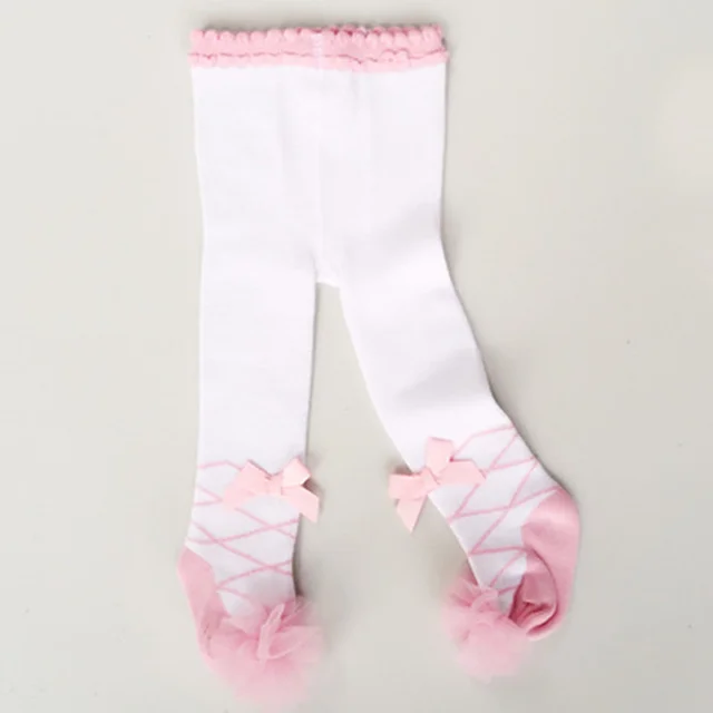 Buy Baby Princess Tights Bow Yarn Lace Newborn Girls