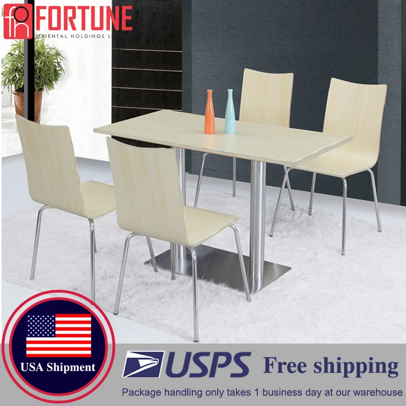 

Free Shipping New Dining Chairs And Table Top Ship In USA Restaurant Chair Household Furniture Dinning Table Top Wholesale