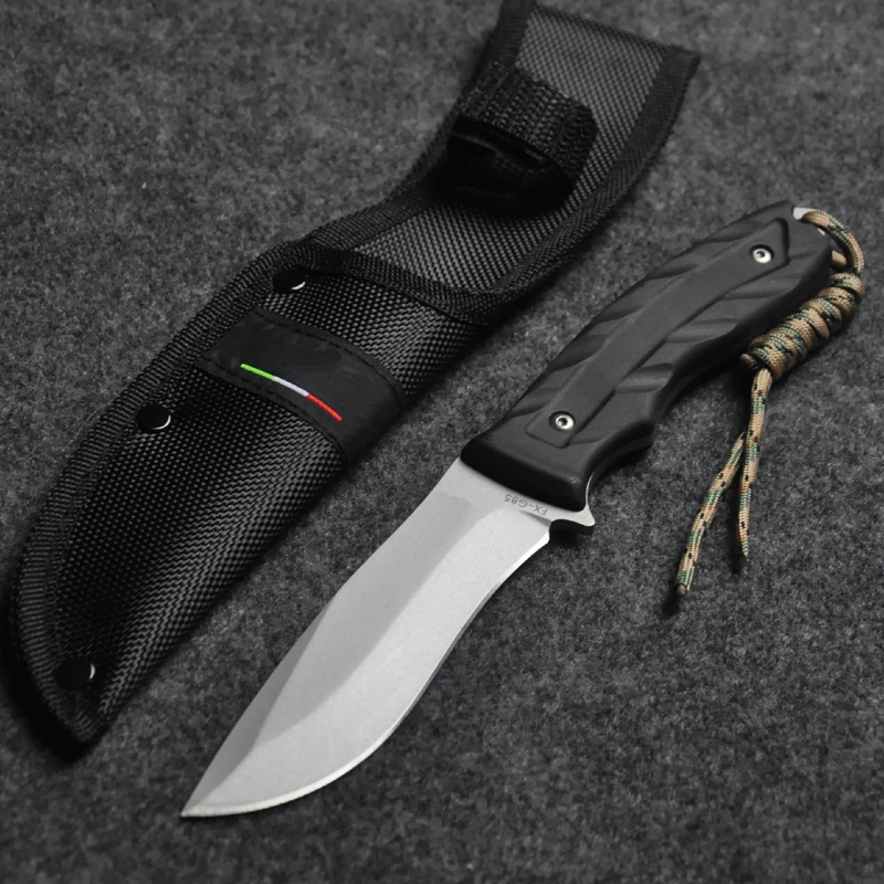 Дешевый Фиксированным лезвием Охотничьи ножи Нержавеющая nbsp;сталь лезвие кемпинг выживания тактический Ножи для шашлыков юаней