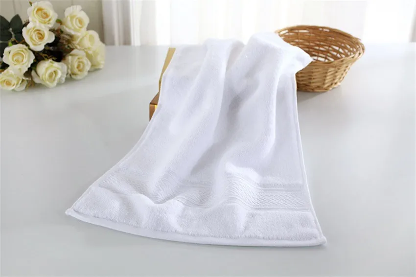 ZHUO MO luxury Egyptian cotton face Towels bathroom Super absorbent Terry towels travel Gym Gift for home 40*75cm towels - Цвет: Белый