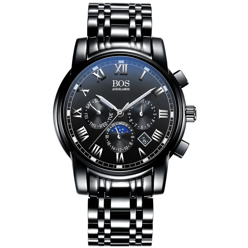 New Business Steel Quartz Watch Men Date Week Month Waterproof Luminous Mens Watches Top Brand Luxury Relogio Masculino New Business Steel Quartz Watch Men Date Week Month Waterproof Luminous Mens Watches Top Brand Luxury Relogio Masculino