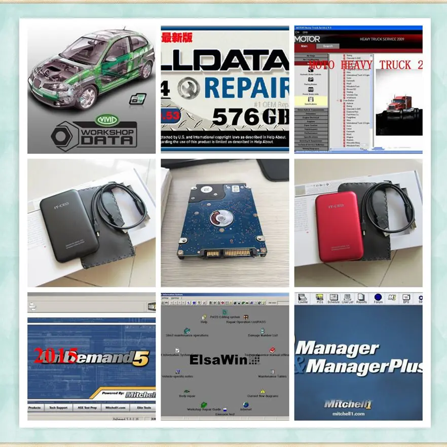 Alldata Auto Repair Software Alldata 10.53 Fit win7/8/xp for cars and